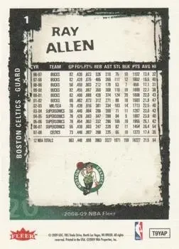 Back of Ray Allen