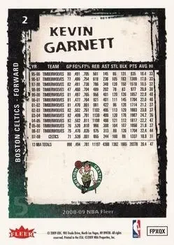 Back of Kevin Garnett