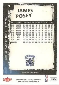 Back of James Posey