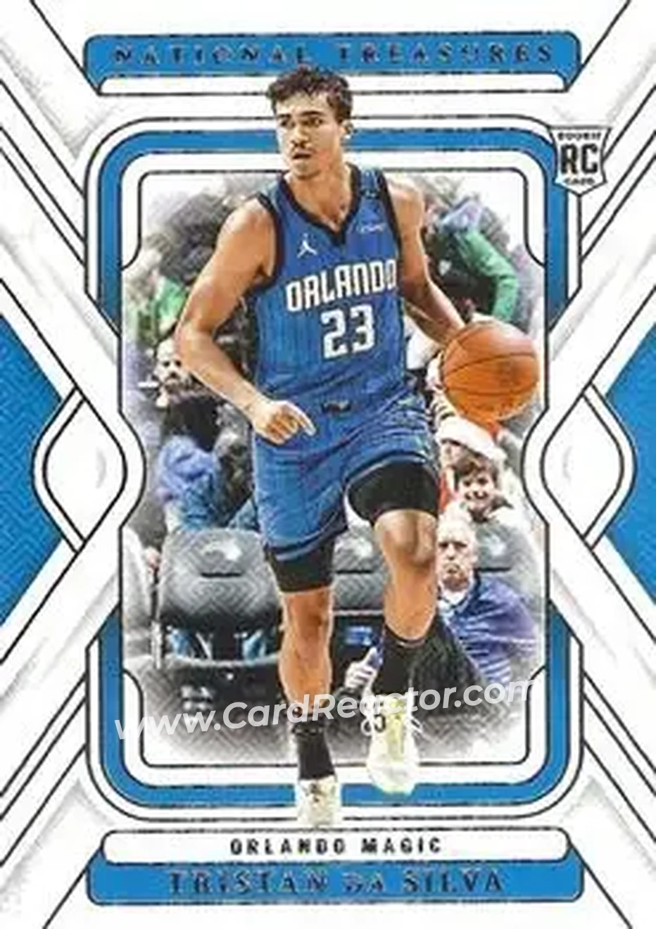 2024-25 Panini National Treasures #25 - Tristan Da Silva - Orlando Magic - Front 2024-25 Panini National Treasures #25 - Tristan Da Silva - Orlando Magic - Front