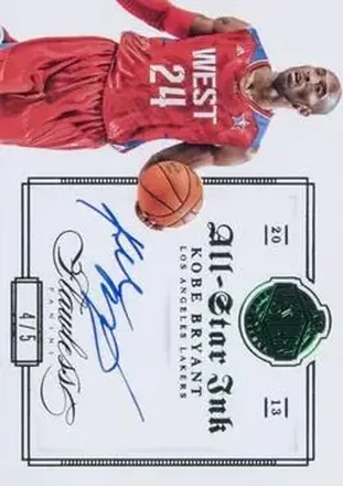 2012-13 Panini Flawless - All-Star Ink Emerald #7 - Kobe Bryant - Los Angeles Lakers