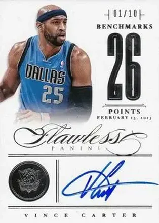2012-13 Panini Flawless - BenchMarks #13 - Vince Carter - Dallas Mavericks