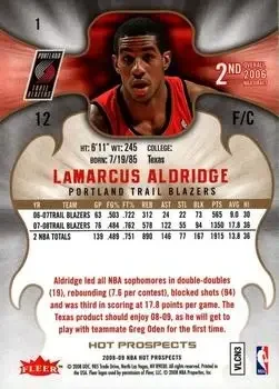 Back of LaMarcus Aldridge