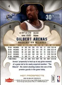 Back of Gilbert Arenas