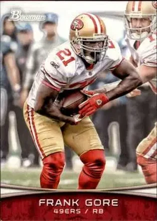 2012 Bowman #17 - Frank Gore - San Francisco 49ers