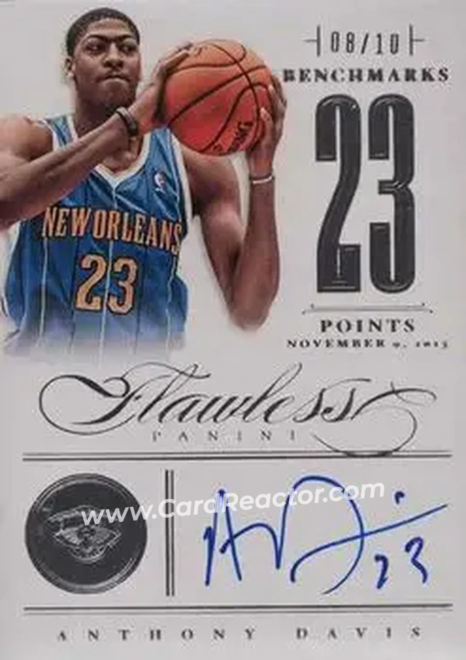 2012-13 Panini Flawless - BenchMarks #28 - Anthony Davis - New Orleans Pelicans - Front
