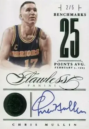 2012-13 Panini Flawless - BenchMarks Emerald #37 - Chris Mullin - Golden State Warriors