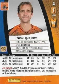 Back of Ferran Lopez