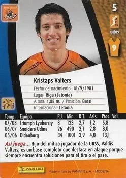 Back of Kristaps Valters