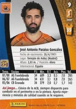 Back of Jose Paraiso