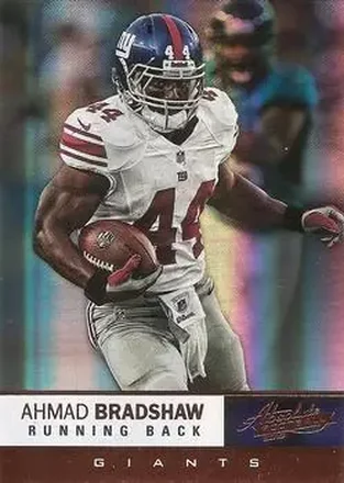 2012 Panini Absolute #68 - Ahmad Bradshaw - New York Giants