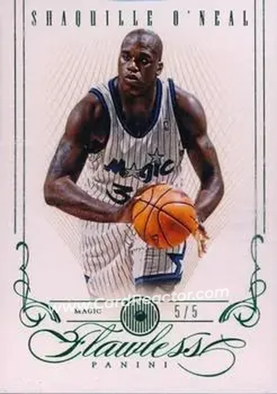 2012-13 Panini Flawless - Emerald #85 - Shaquille O'Neal - Orlando Magic - Front