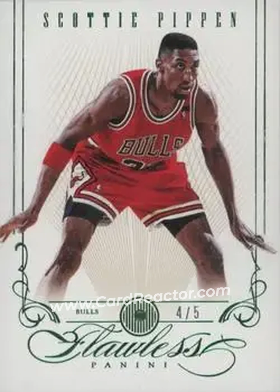 2012-13 Panini Flawless - Emerald #90 - Scottie Pippen - Chicago Bulls - Front