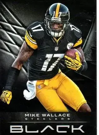 2012 Panini Black #14 - Mike Wallace - Pittsburgh Steelers