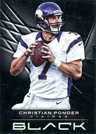 2012 Panini Black #60 - Christian Ponder - Minnesota Vikings
