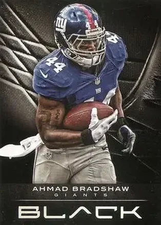 2012 Panini Black #67 - Ahmad Bradshaw - New York Giants