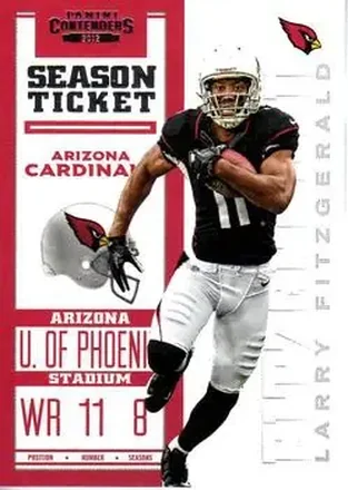 2012 Panini Contenders #1 - Larry Fitzgerald - Arizona Cardinals