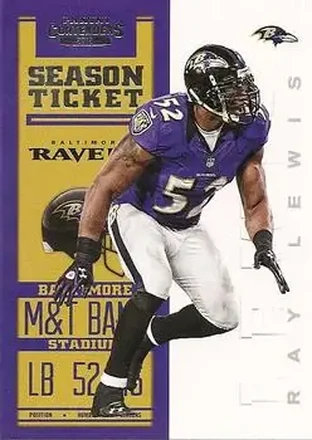 2012 Panini Contenders #8 - Ray Lewis - Baltimore Ravens