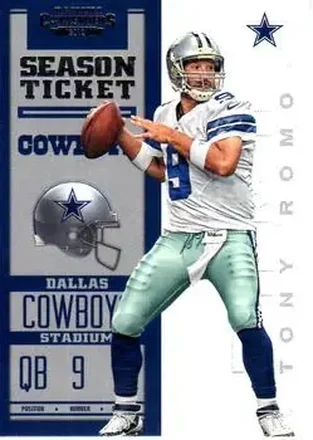 2012 Panini Contenders #25 - Tony Romo - Dallas Cowboys