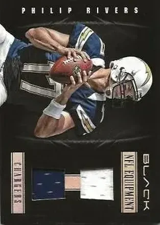 2012 Panini Black - NFL Equipment #11 - Philip Rivers - San Diego Chargers