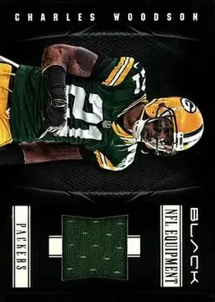 2012 Panini Black - NFL Equipment #18 - Charles Woodson - Green Bay Packers