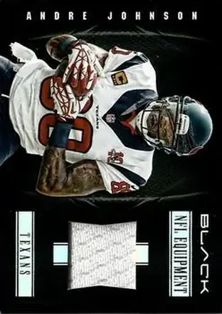 2012 Panini Black - NFL Equipment #25 - Andre Johnson - Houston Texans