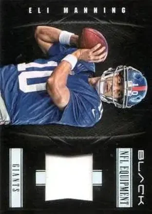 2012 Panini Black - NFL Equipment #28 - Eli Manning - New York Giants