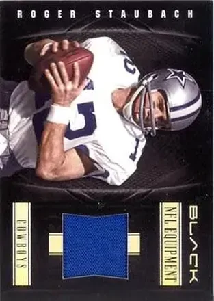 2012 Panini Black - NFL Equipment #61 - Roger Staubach - Dallas Cowboys