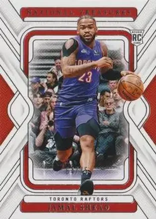 2024-25 Panini National Treasures #82 - Jamal Shead - Toronto Raptors 2024-25 Panini National Treasures #82 - Jamal Shead - Toronto Raptors