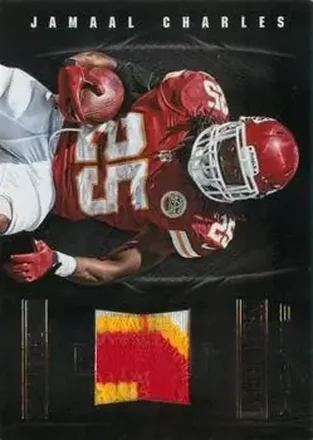 2012 Panini Black - NFL Equipment Prime #46 - Jamaal Charles - Kansas City Chiefs