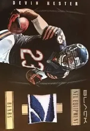 2012 Panini Black - NFL Equipment Prime Brand Logos #10 - Devin Hester - Chicago Bears