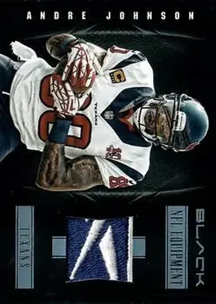 2012 Panini Black - NFL Equipment Prime Brand Logos #25 - Andre Johnson - Houston Texans