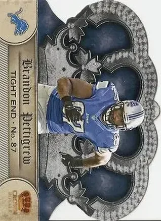 2012 Panini Crown Royale #70 - Brandon Pettigrew - Detroit Lions