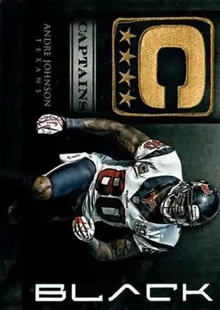 2012 Panini Black - Captains #8 - Andre Johnson - Houston Texans