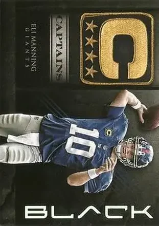 2012 Panini Black - Captains #15 - Eli Manning - New York Giants