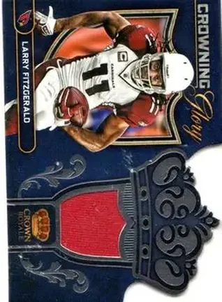 2012 Panini Crown Royale - Crowning Glory Materials #8 - Larry Fitzgerald - Arizona Cardinals