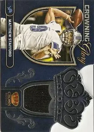 2012 Panini Crown Royale - Crowning Glory Materials #10 - Matthew Stafford - Detroit Lions
