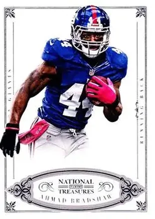 2012 Panini National Treasures #11 - Ahmad Bradshaw - New York Giants