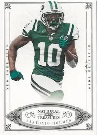 2012 Panini National Treasures #77 - Santonio Holmes - New York Jets