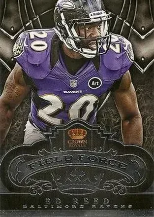2012 Panini Crown Royale - Field Force #1 - Ed Reed - Baltimore Ravens