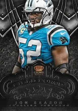 2012 Panini Crown Royale - Field Force #18 - Jon Beason - Carolina Panthers