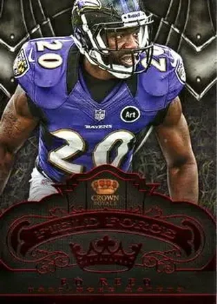 2012 Panini Crown Royale - Field Force Red #1 - Ed Reed - Baltimore Ravens