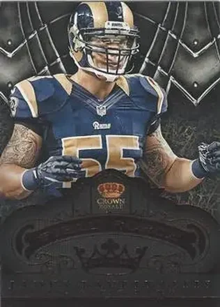 2012 Panini Crown Royale - Field Force Red #24 - James Laurinaitis - St. Louis Rams