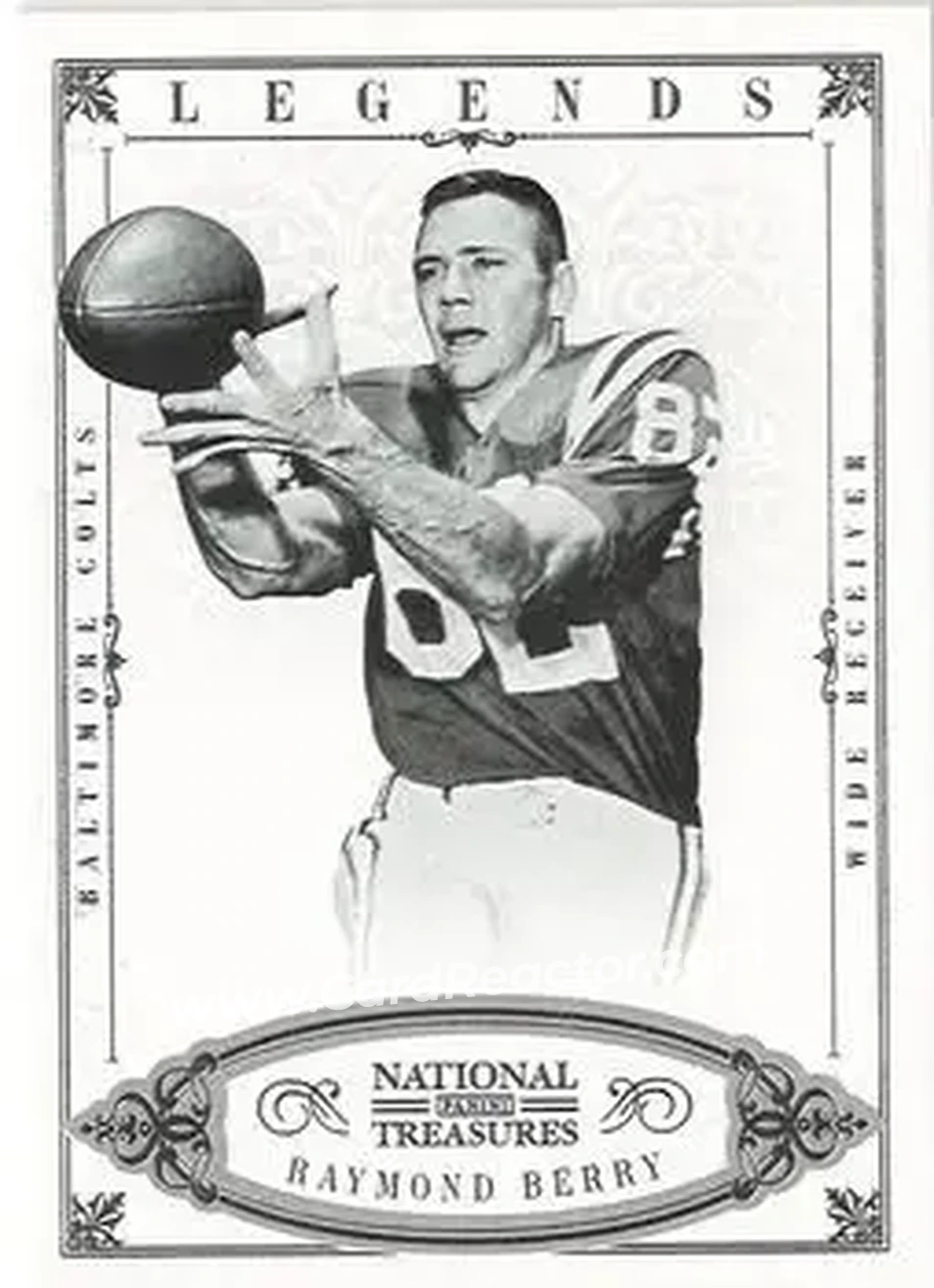 2012 Panini National Treasures #179 - Raymond Berry - Baltimore Colts - Front