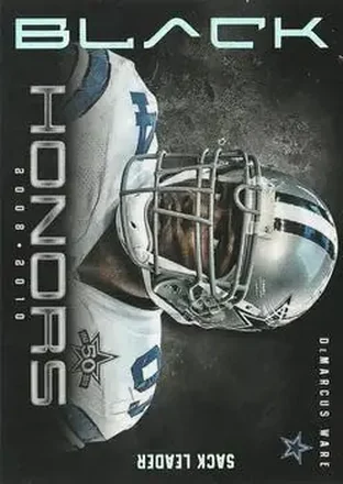 2012 Panini Black - Honors #19 - DeMarcus Ware - Dallas Cowboys