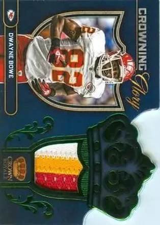 2012 Panini Crown Royale - Crowning Glory Materials Prime #5 - Dwayne Bowe - Kansas City Chiefs