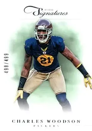 2012 Panini Prime Signatures #3 - Charles Woodson - Green Bay Packers