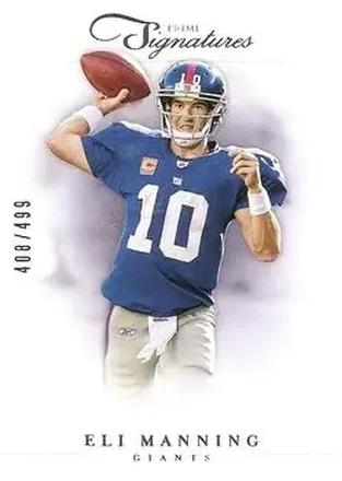 2012 Panini Prime Signatures #7 - Eli Manning - New York Giants