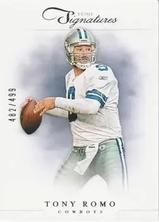 2012 Panini Prime Signatures #8 - Tony Romo - Dallas Cowboys