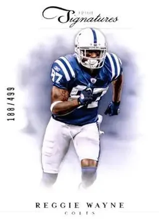 2012 Panini Prime Signatures #30 - Reggie Wayne - Indianapolis Colts